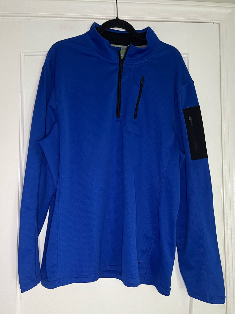 Men's XXL Nordic Track Dri Blue Quarter-Zip Performance Pullover